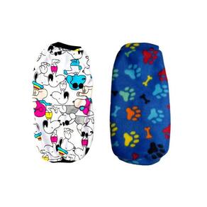 Kit 2 Roupas Para Cães - Pijama E Suéter Azul e Branco
