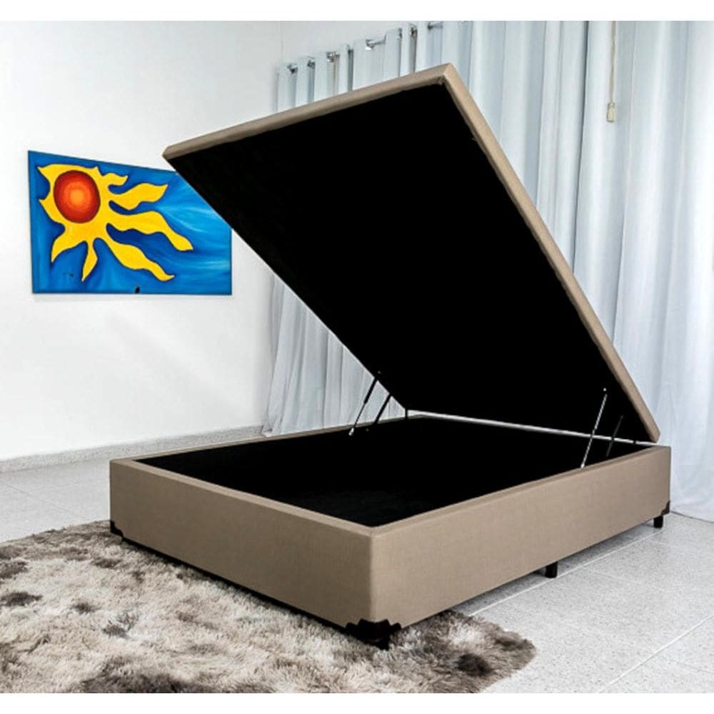 Cama Box Baú Viúva Blindada 128x188x40 cm