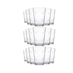 Jogo Com 18 Copos De Vidro 365Ml - Nadir