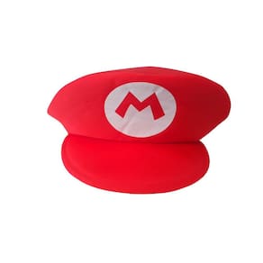 Boina Super Mário Bross Fantasia Cosplay Vermelha