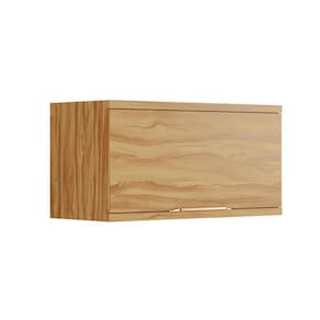 Armário Aéreo de Cozinha 80cm com 1 Porta Basculante 100% Mdf Noruega Amendoa