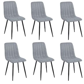 Conjunto com 6 Cadeiras V1002 89cm X 44cm Cinza