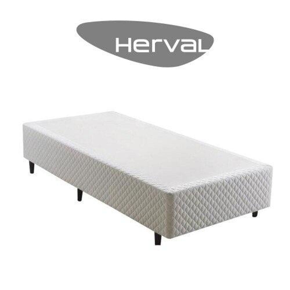 Base Cama Box Solteiro Herval taQi Class 39x96x203 cm, Branco