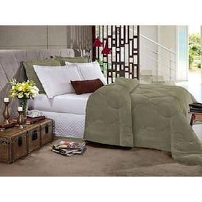 EDREDOM HEDRONS CASAL PLUSH INOVE LISO 2.20x2.40M TAUPE ED0346.762