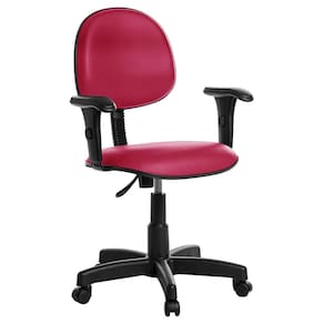 Cadeira Escritório Executiva Com Braço Rv Rosa