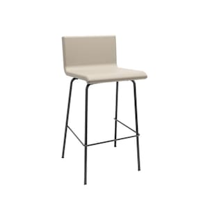 Cadeira Soer Fixa 4 Pés Alta Bege - Elegância e Conforto