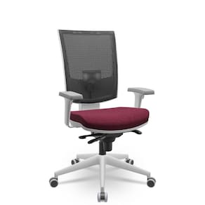 Cadeira Flash Cinza Assento Vinho - Sofisticação e Conforto