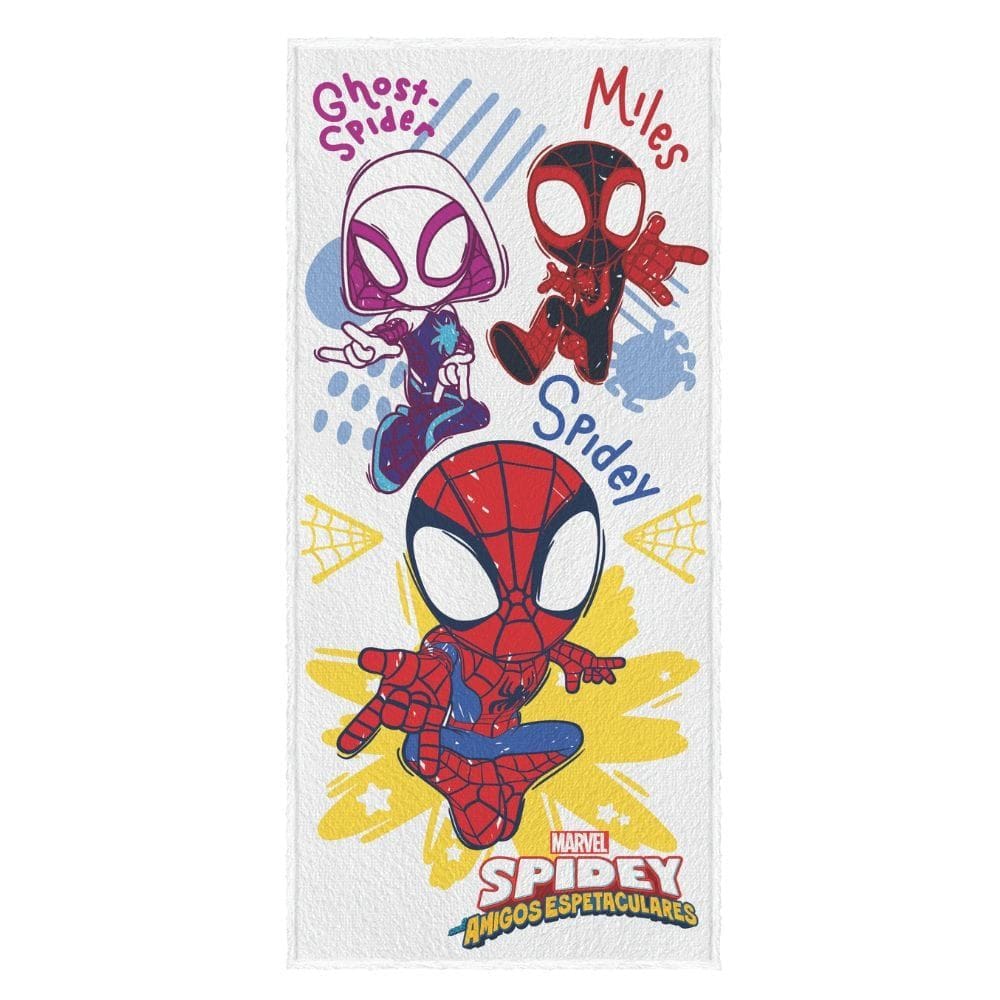 Toalha de Banho Infantil Spidey Felpuda Algodão Praia Piscina Lepper