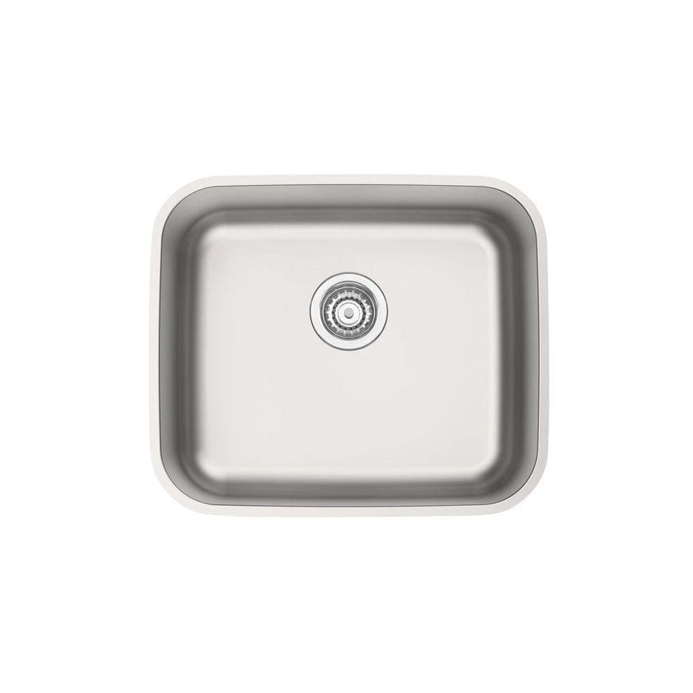 Cuba De Embutir Tramontina Dora 40 Bl R6 Em Aço Inox Acetinado Com Válvula 4 1/2