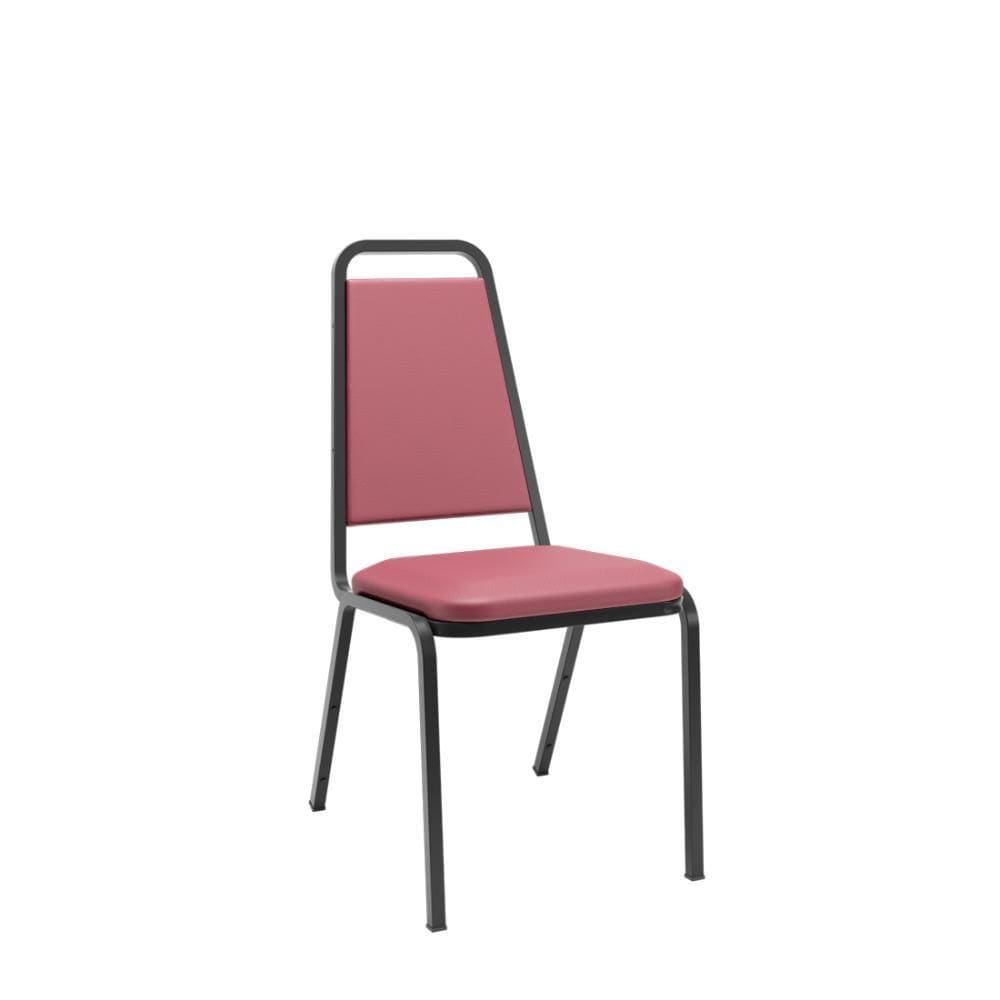 Cadeira Empilhável Th2 Vinho - Ideal para Ambientes Compactos