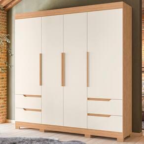 Roupeiro Cristal Freijo Off White - Organize com Estilo