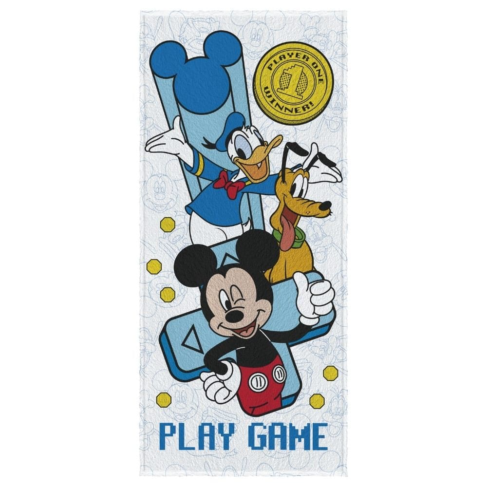 Toalha de Banho Infantil Mickey Felpuda Algodão Praia Piscina Lepper