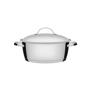 Caçarola Rasa Tramontina Allegra Em Aço Inox Com Fundo Triplo 24 Cm 4,2 L