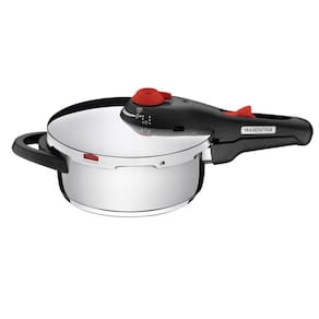 Panela De Pressão Tramontina Solar Em Aço Inox Fundo Triplo Com 5 Dispositivos De Segurança 22 Cm 3 L