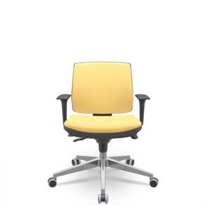 Cadeira Brizza Soft Executiva Vinil Amarelo