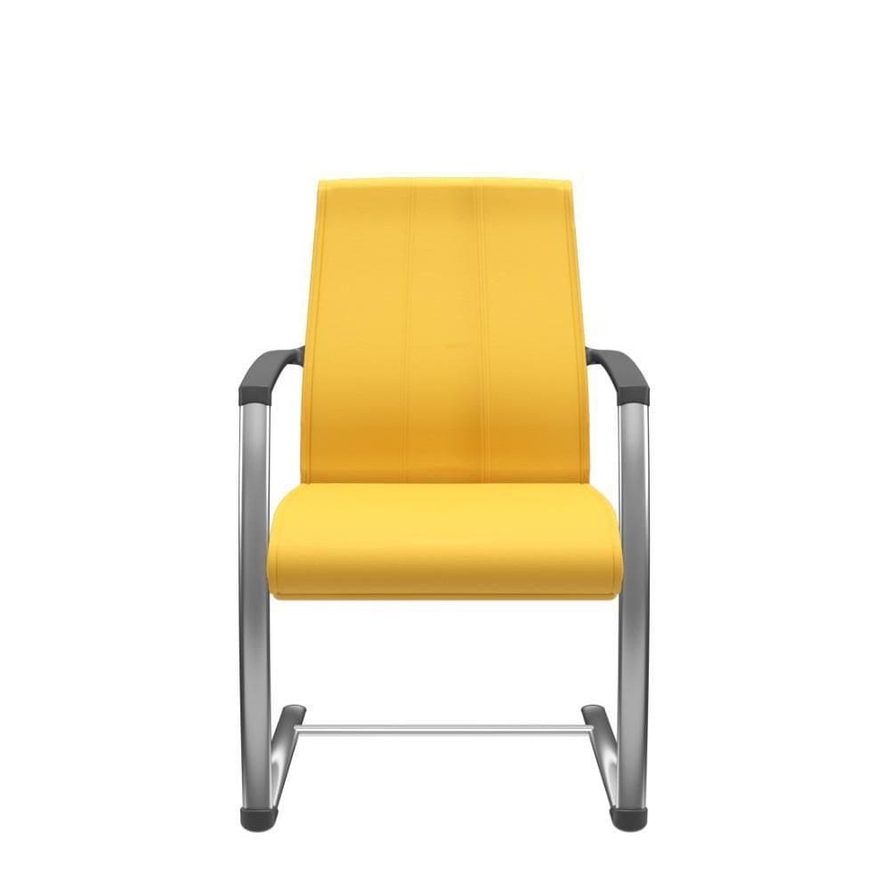 Cadeira Suprema Aproximação Cromada Dunas Amarelo