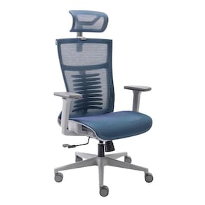 Cadeira De Escritorio Elements ta Pro Cinza E Azul