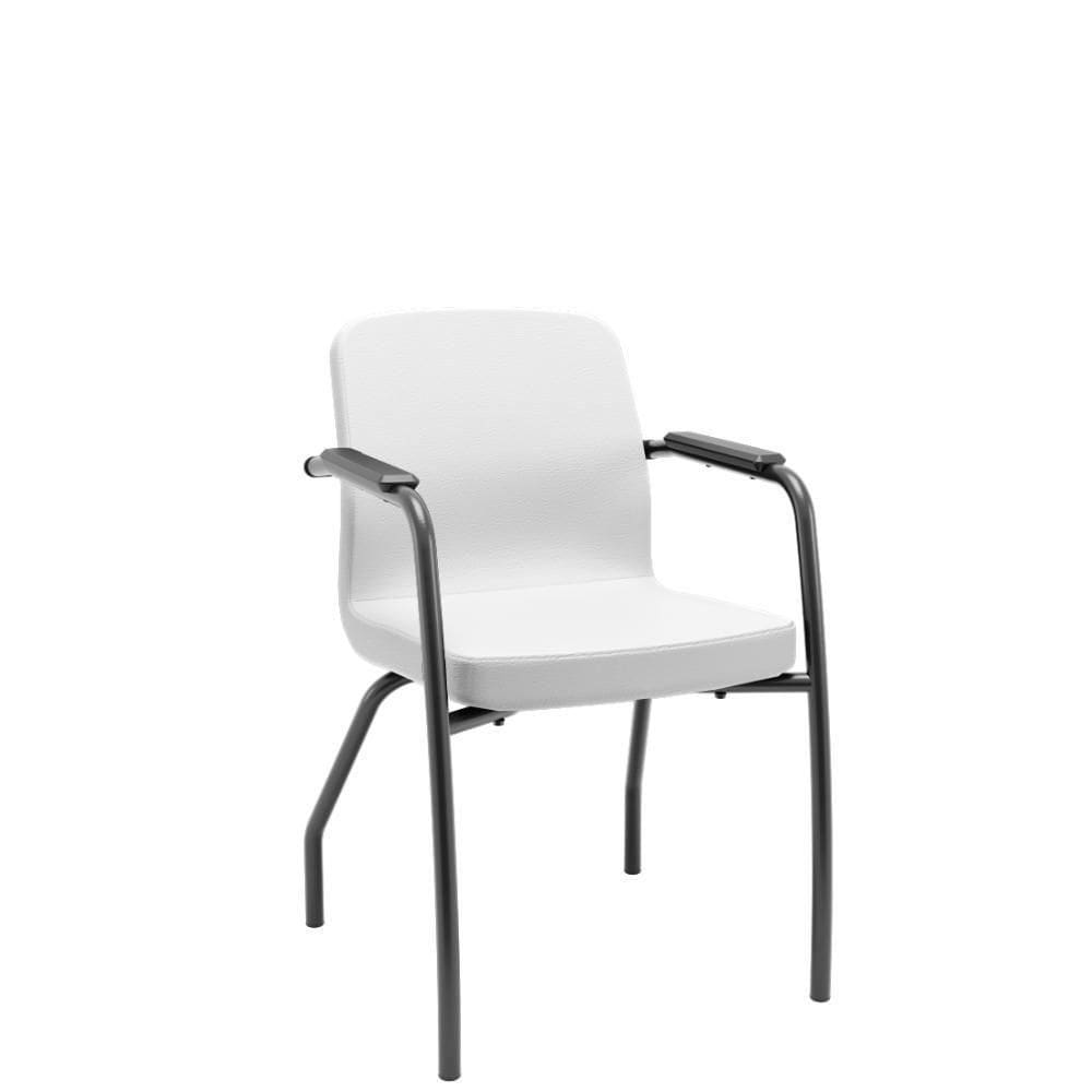 Cadeira Soer Fixa 4 Pés Branco Encosto Fixo