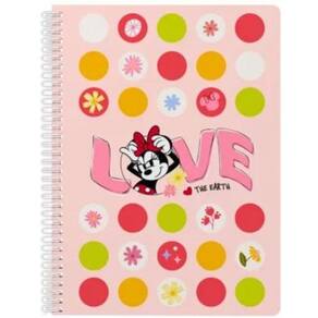 Caderno Minnie Círculos Grande Arame 80 Folhas Escolar