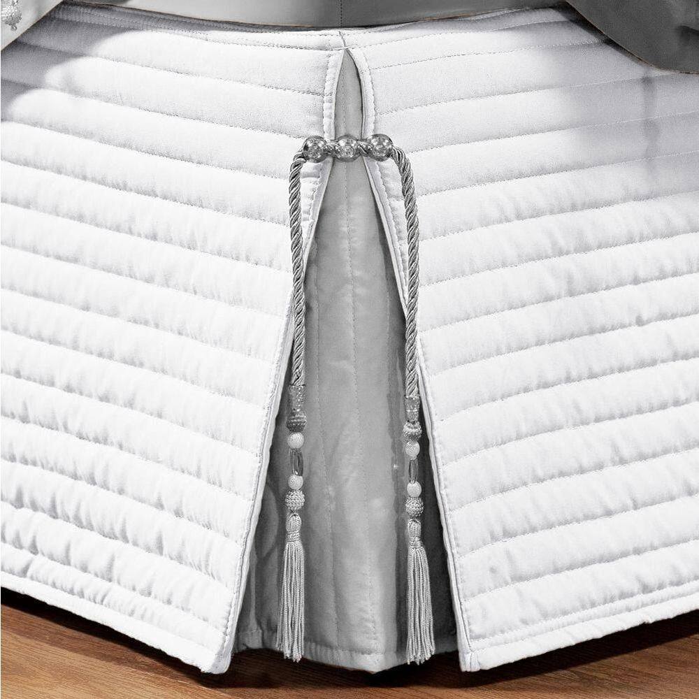 Saia Para Cama Box King Paris Matelada Branco