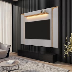 Painel Tv 75 Polegadas Costa Do Sol Off-white Cinamomo