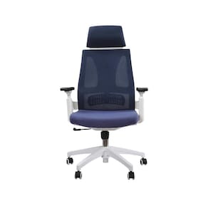 Cadeira Elements Helene Special Branco/azul Petróleo