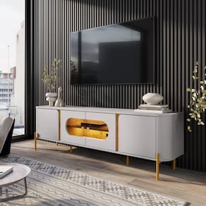 Rack Para Tv 75 Polegadas Navajo Off White Nature