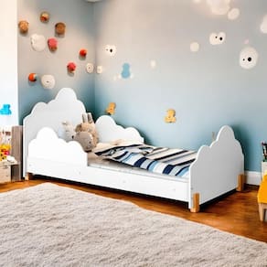 Cama Juvenil Princesa Com Colchão Liz Branco E Mel