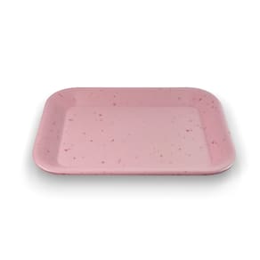 Travessa Retangular Linha Orgânica - Rosa 20,5Cm - Ad