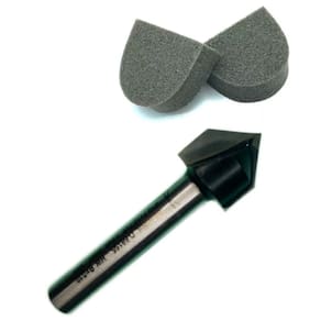 Fresa Ponta V Haste 6mm MAKITA D-68155