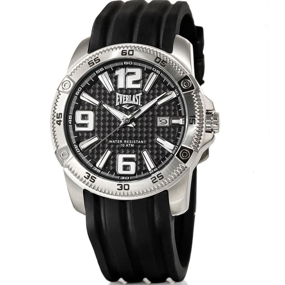 Relógio Masculino Everlast Preto À Prova D`Água 100 M E189