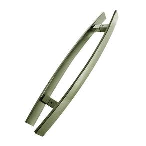 Puxador Porta Pivotante Inox Bronze Curvo Italy - 100 Cm