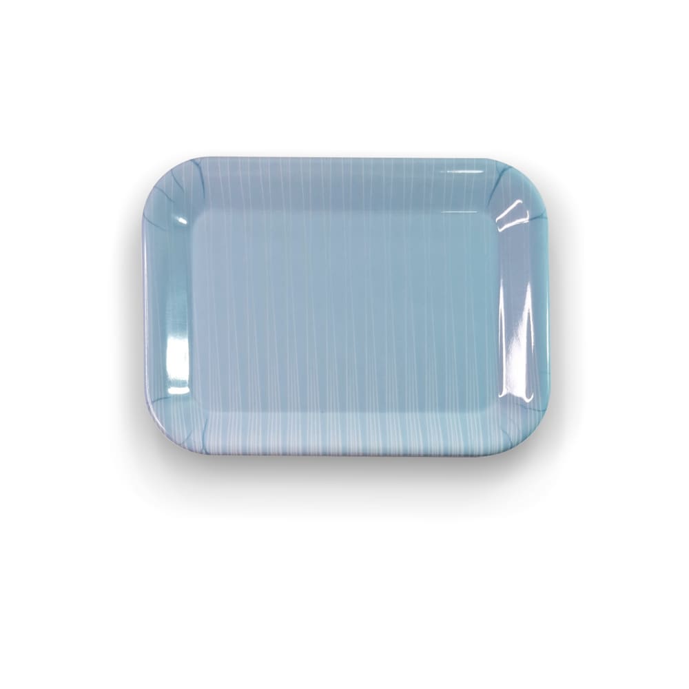 Travessa Retangular Linha Psicodélica Azul 20,5Cm - Ad.
