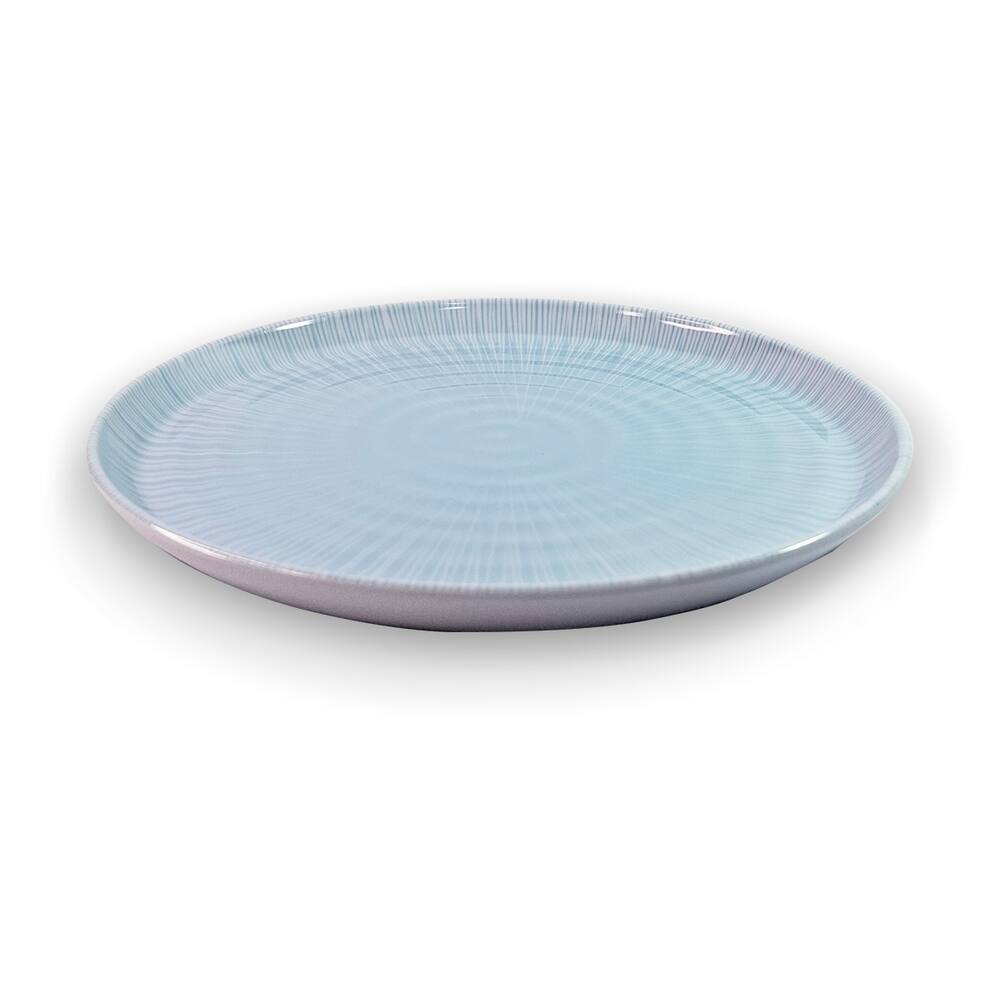 Prato De Mesa Linha Psicodélica Azul 27Cm - Ad.