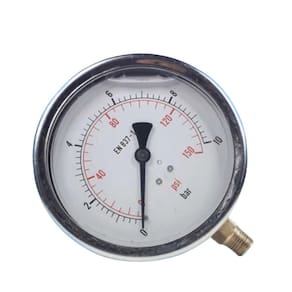 Mr 063 Imp. Inox Manômetro Reto 63Mm Inox 1/4`` 0 A 16Bar