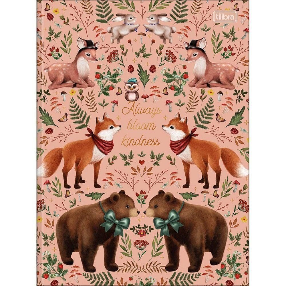 Caderno Brochura Capa Dura Universitário Loveland 80 Folhas Tilibra Rosa