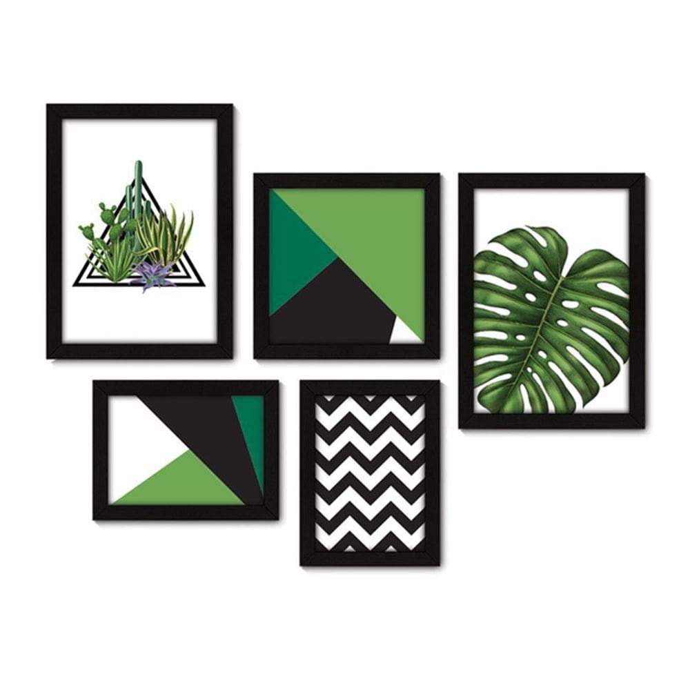 Combo Quadros Decoraviso Com Moldura Costela De Adão