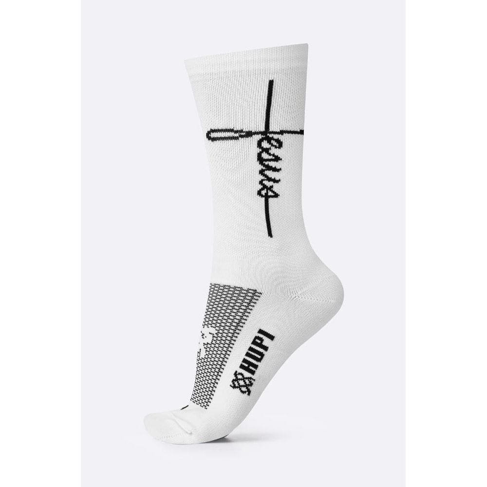 Meia HUPI Jesus Branco/Preto Plus (42 a 46)