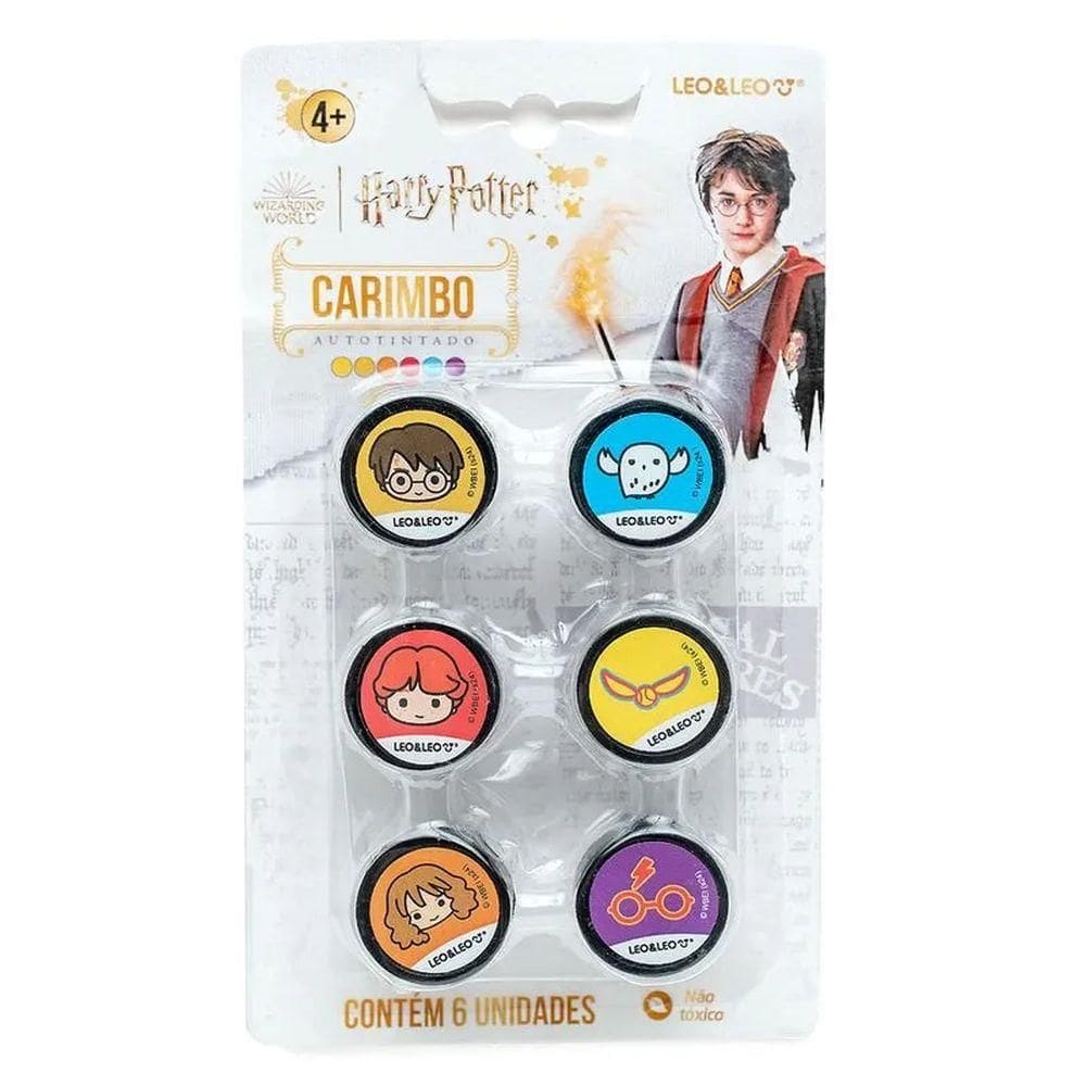 Carimbo Autotintado c/ 6 unid Harry Potter 92099 - Leo & Leo