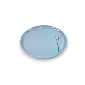 Prato De Sobemesa Linha Sakura Azul 19Cm - Ad.