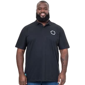 Camisa Polo Onbongo Plus Size Piquet Preta ON341 Preto