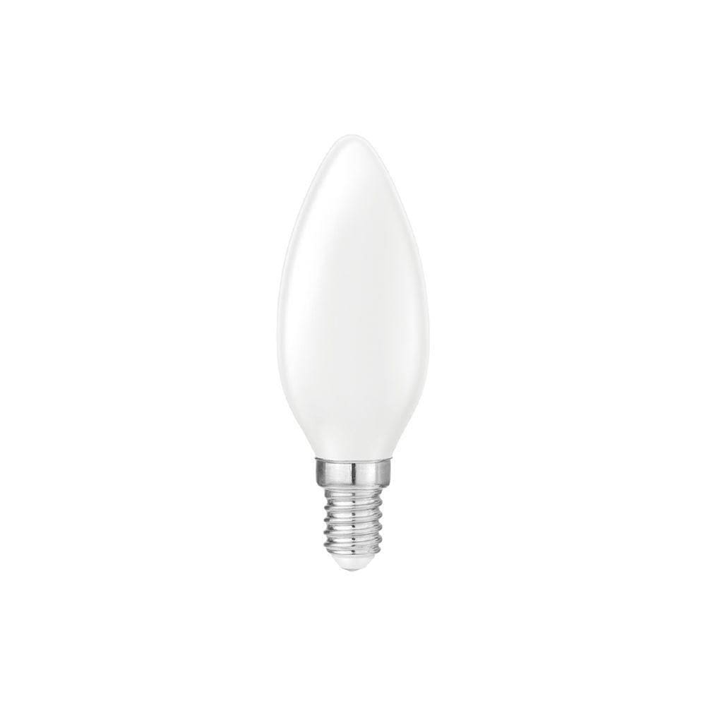Lâmpada Led Save Energy Filamento Vela Milky C35 Ip65 4w E14 Bivolt 2400k Branco Quente Se-375.2327