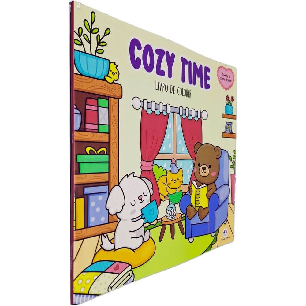 Livro de Colorir Cozy Time Coleção Comfy & Cozy Books Aleksandra Bozhbova (Ilustrações)