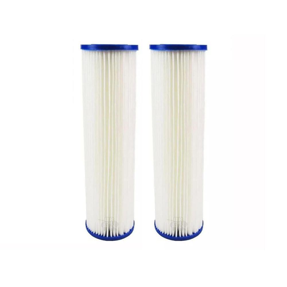 Kit 2 Polipropileno Plissado Lavável 10 X 2 1/2 10 Micras