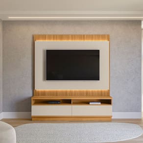 Estante Home para TV de até 70 Polegadas 2 Gavetas Linea Brasil