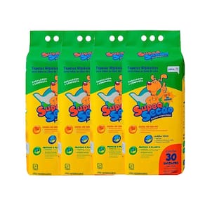 Kit 4 Tapete Higiênico Cães Super Secão Petix C/30 Unidades
