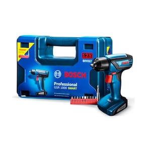 Parafusadeira E Furadeira A Bateria Bosch Gsr 1000 Smart + Acessórios