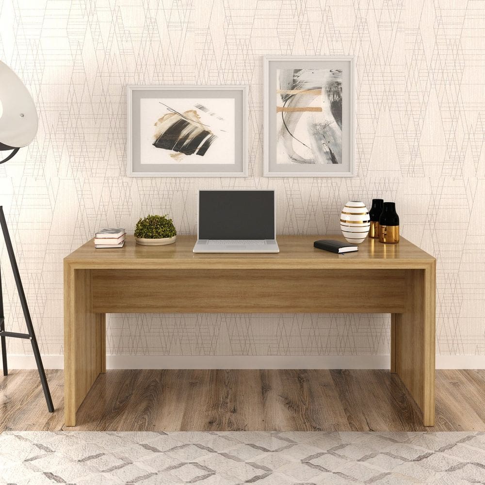 Mesa para Escritório 163cm ME4109 Amendoa
