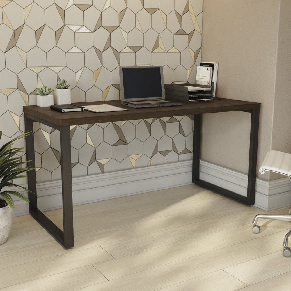 Mesa para Escritório Diretor 150cm Office Carvalho/Munique