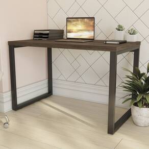 Mesa para Escritório Secretária 120cm Office Carvalho/Munique